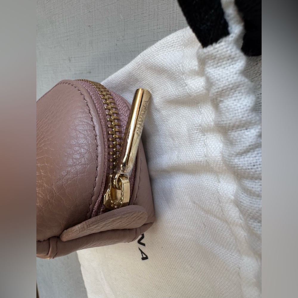 NWT Cuyana Mini Travel Case in Soft Rose Pebbled Leather - Picture 9 of 11